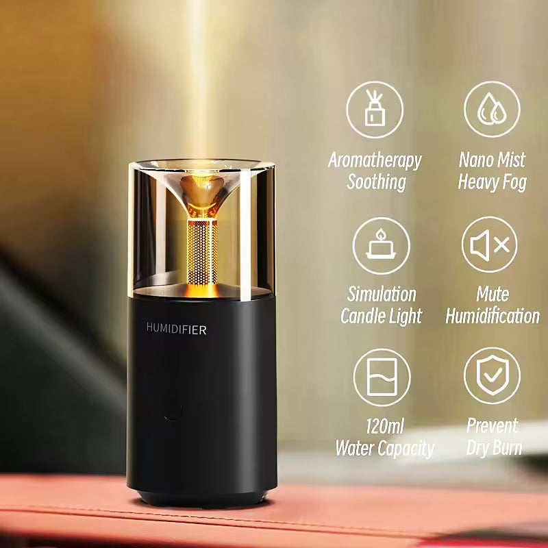 Premium Portable USB Aroma Humidifier with LED Light