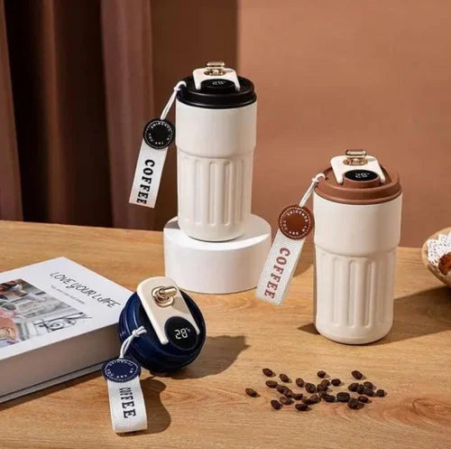 450ML Smart Display Bottle, Stainless Steel Coffee Mug