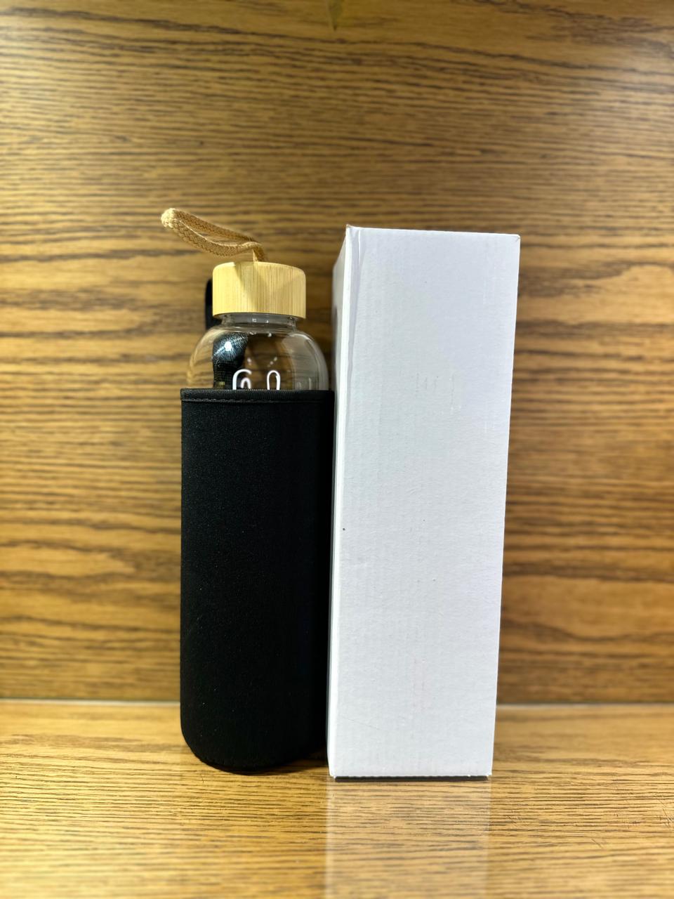 Plain Glass Bottle with Cover – 1000ml Capacity