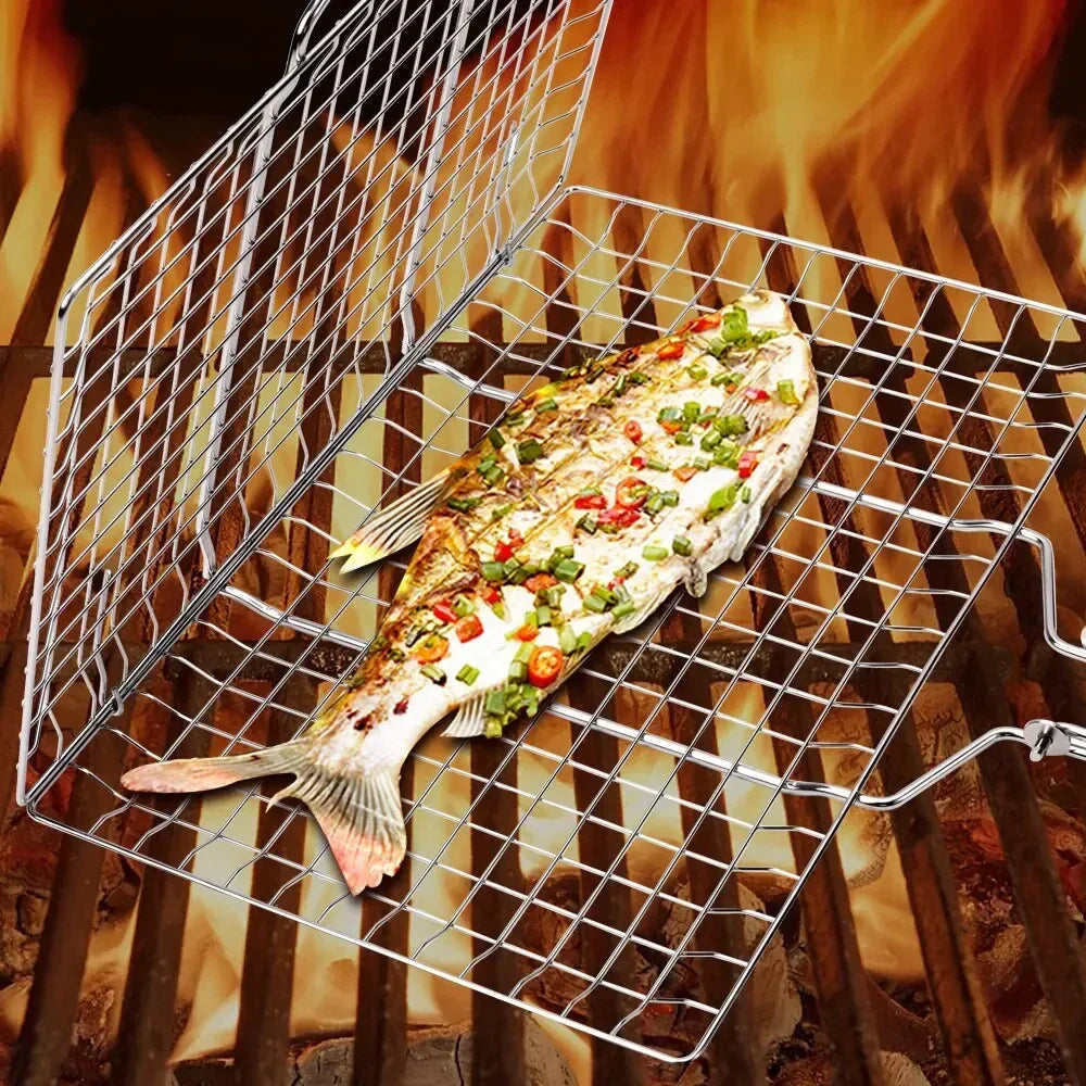 Stainless Steel BBQ Grill with Handle