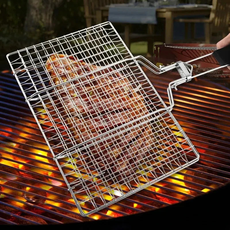 Stainless Steel BBQ Grill with Handle