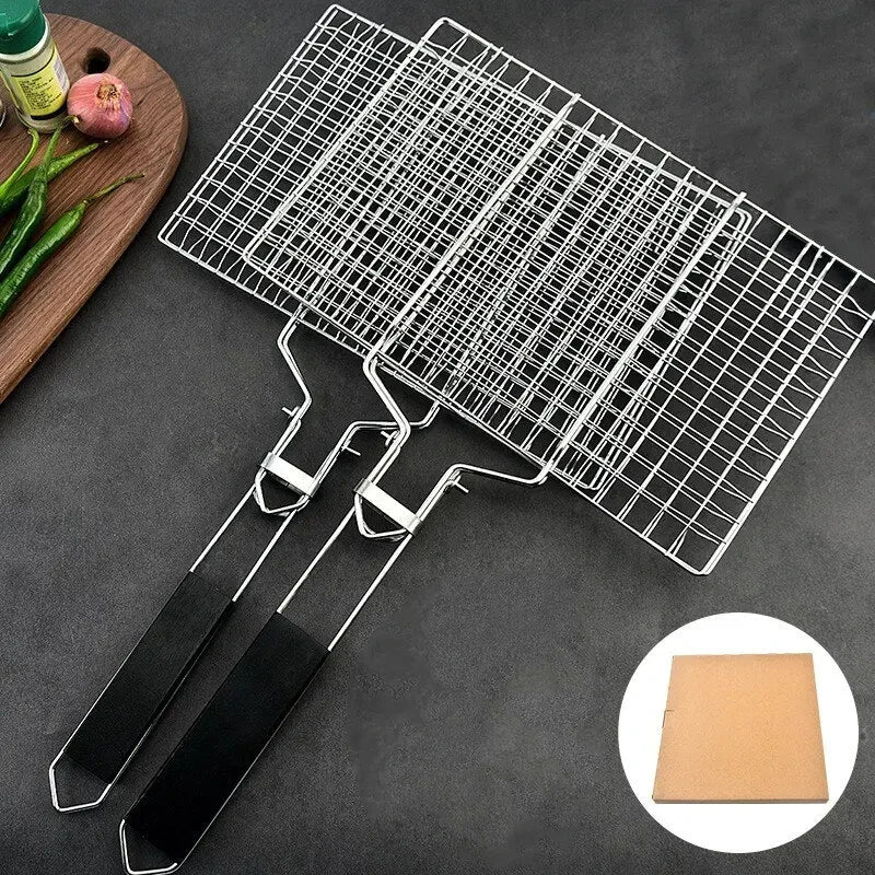 Stainless Steel BBQ Grill with Handle