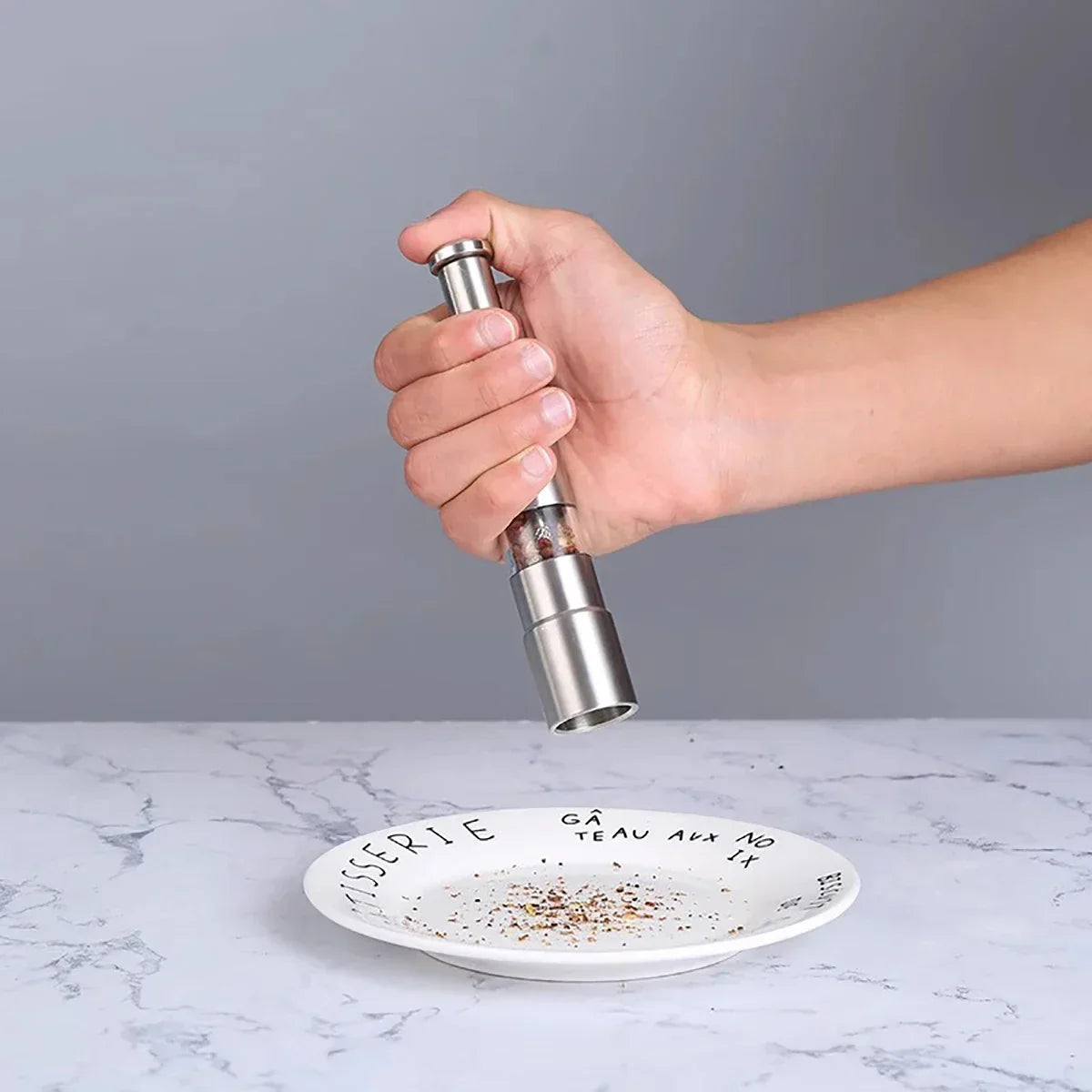 Stainless Steel Pepper Grinder for Kitchen