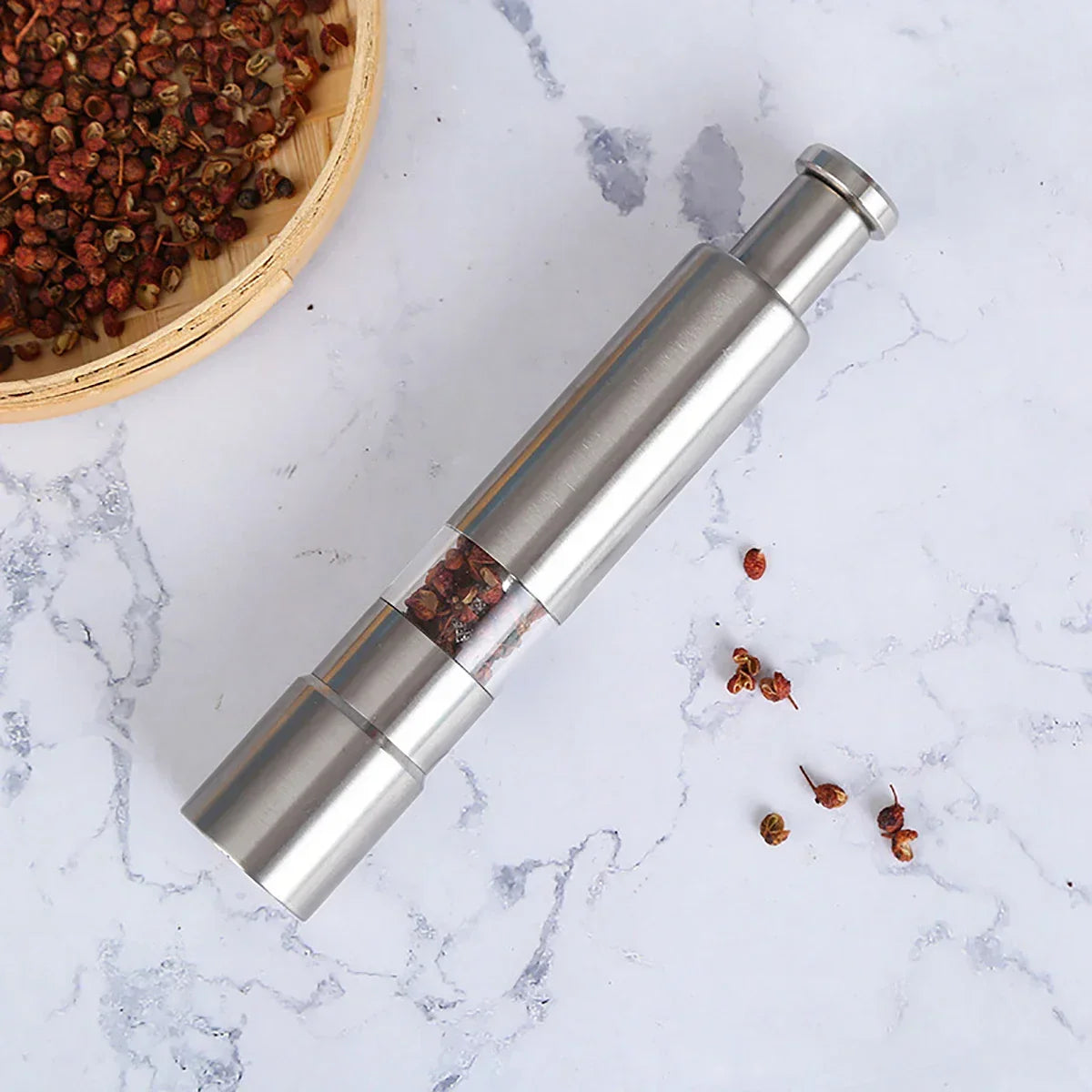 Stainless Steel Pepper Grinder for Kitchen