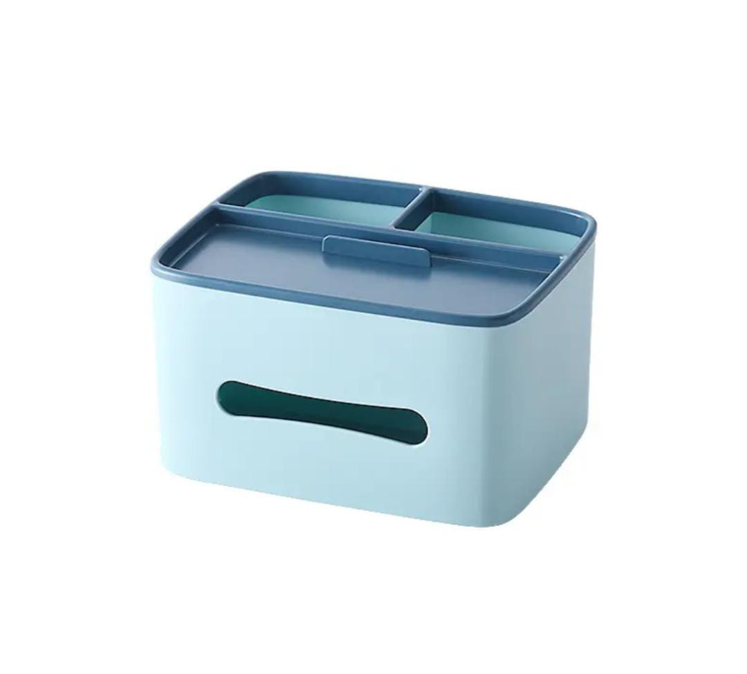 Stylish Tissue Box with Stationery Holder – Multi-Purpose Organizer