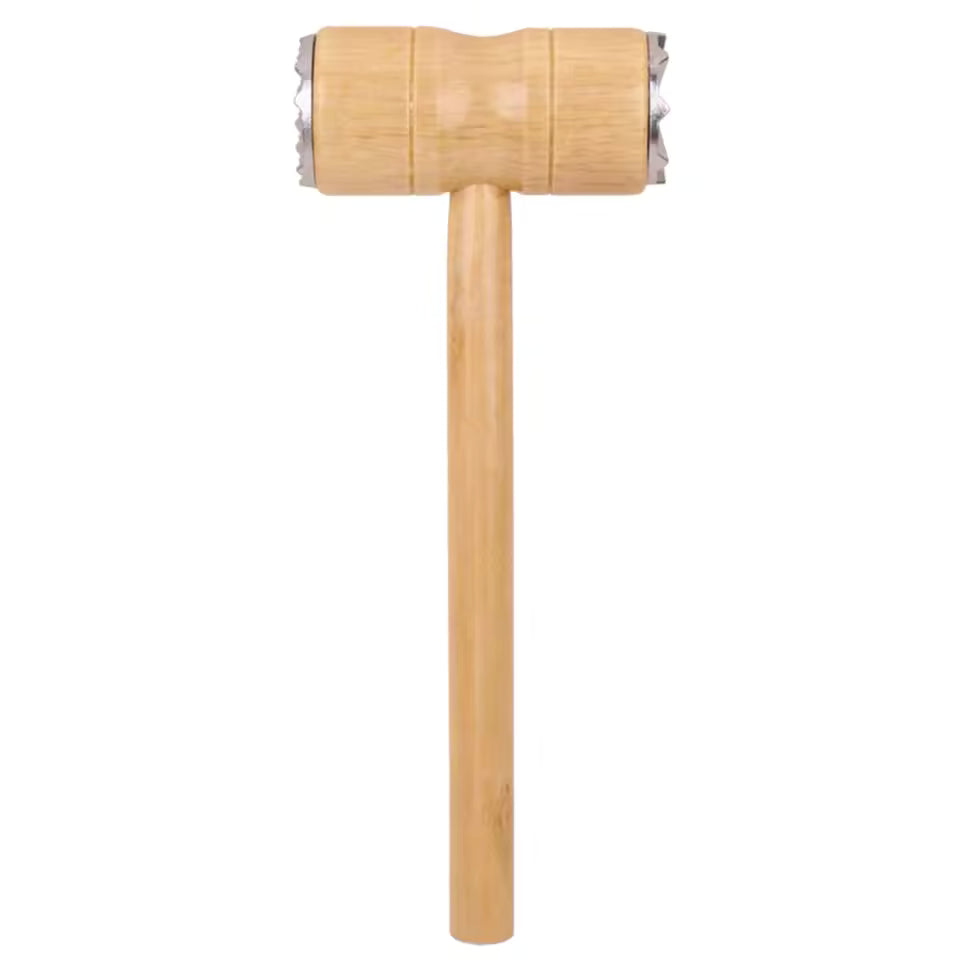 2 in 1 Wooden Meat Tenderizer Hammer for Kitchen