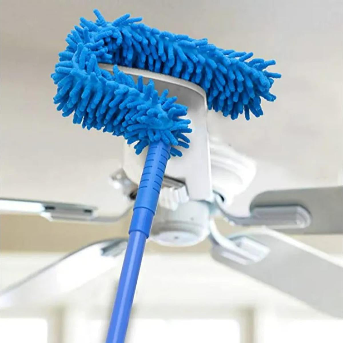 Flexible Micro Fiber Fan Duster With Long Stainless Steel Handle
