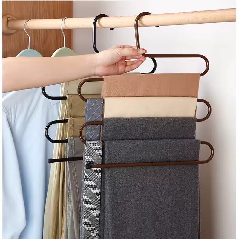 5 in 1 Pants Hanger Organizer Space Saver