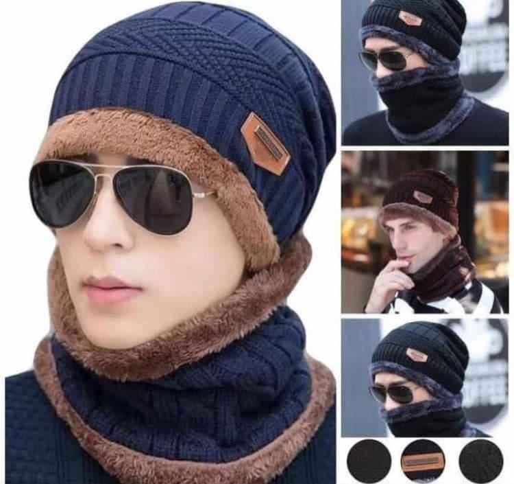 Winter Cap and Neck Muffler Set for Cold Weather Fashion