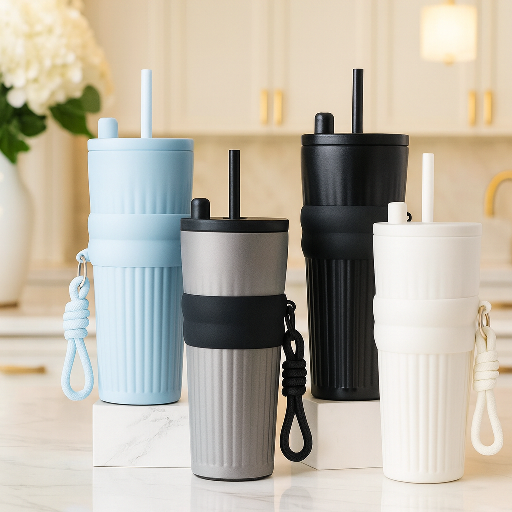 316 Stainless Steel Sipper Bottle – Textured Body