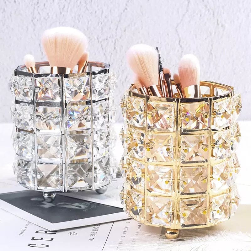 Makeup Crystal Round Makeup Brush Holder
