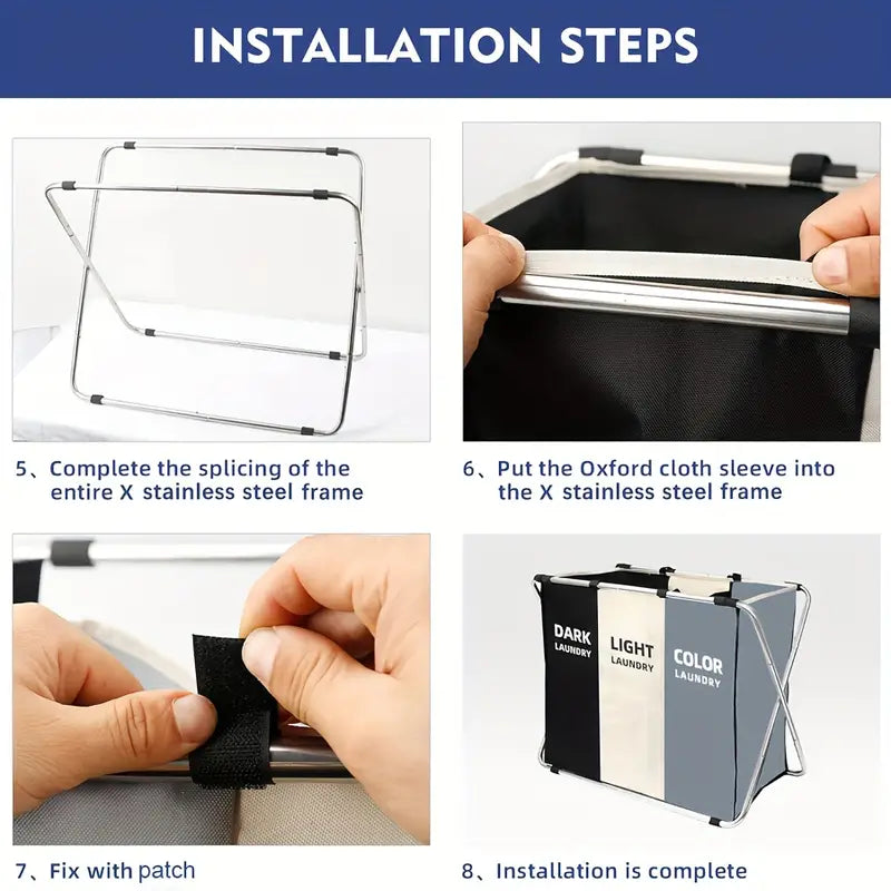 2/3 Portion Laundry Basket – Stylish & Space-Saving Solution for Organized Laundry