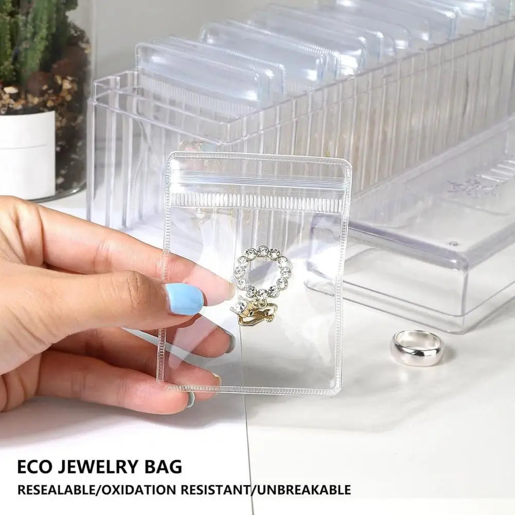 20 Pcs Transparent Jewelry Storage Bags