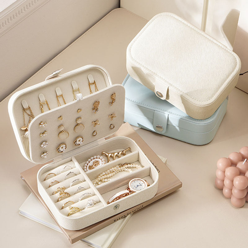 Three Layer Portable Jewellery Organizer Travel Storage Box