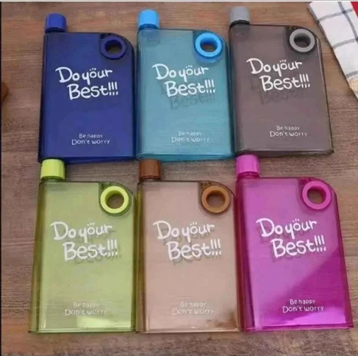 350ml Plastic Notebook Bottle Each