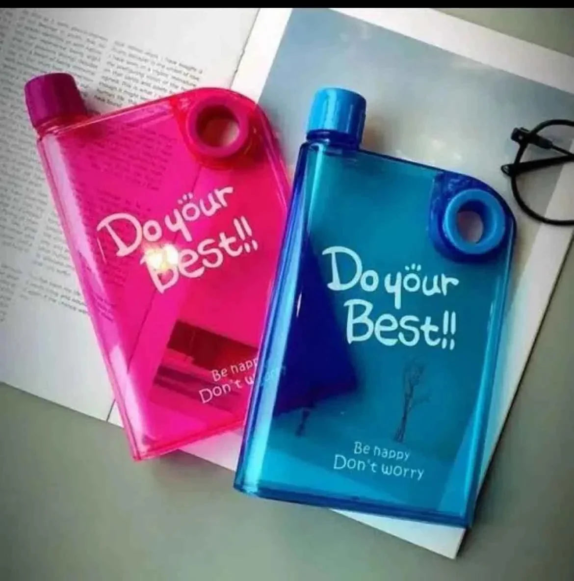 350ml Plastic Notebook Bottle Each