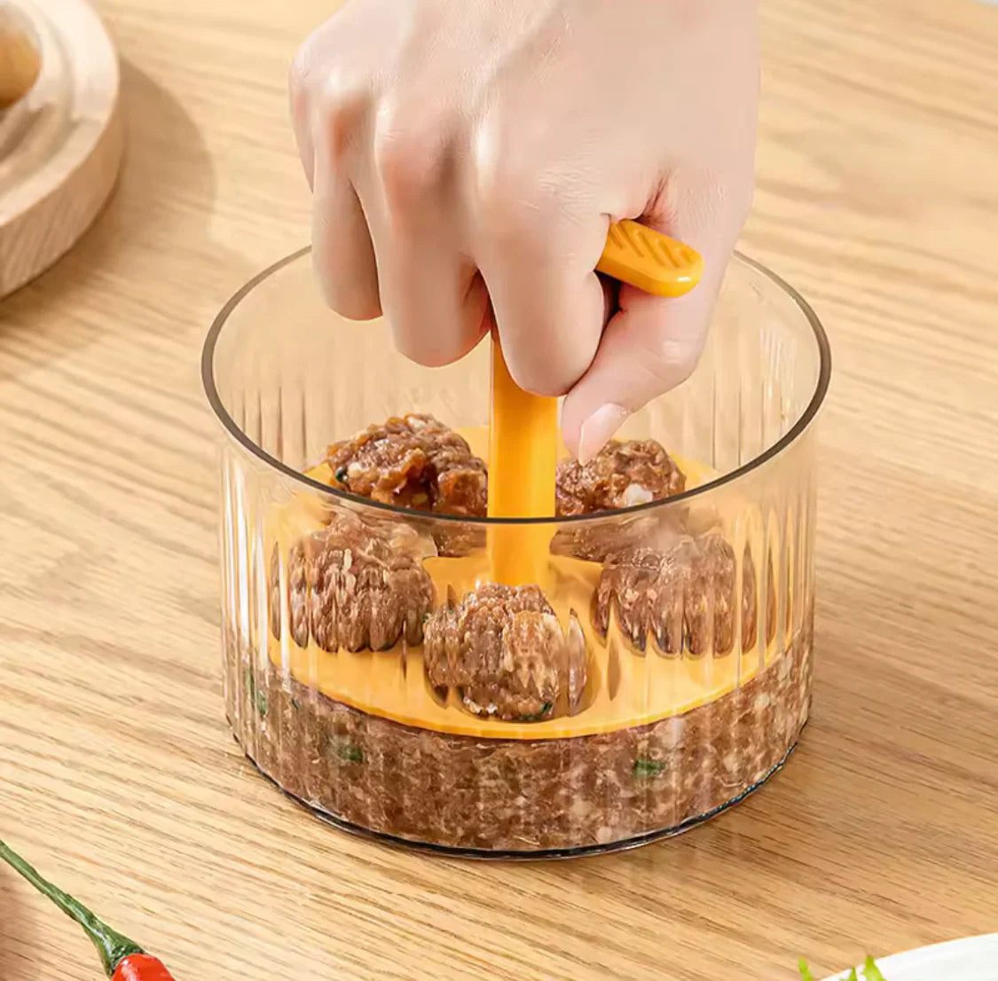 Translucent Meatball Maker, Kitchen Extruded Meatball Making Tool, Meat Ball Maker Mold, Plastic Meatball Shaper