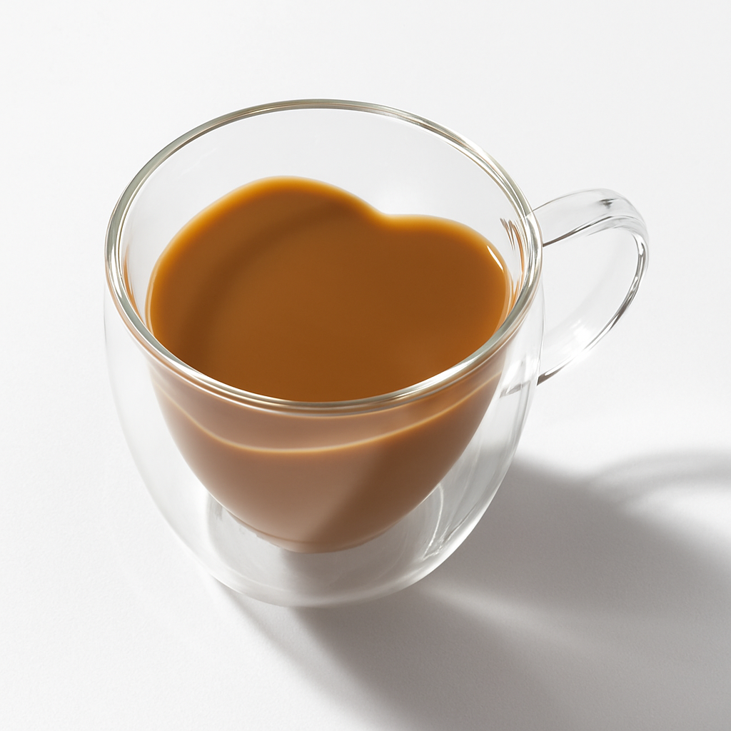 Double Wall Glass Mug | Heart