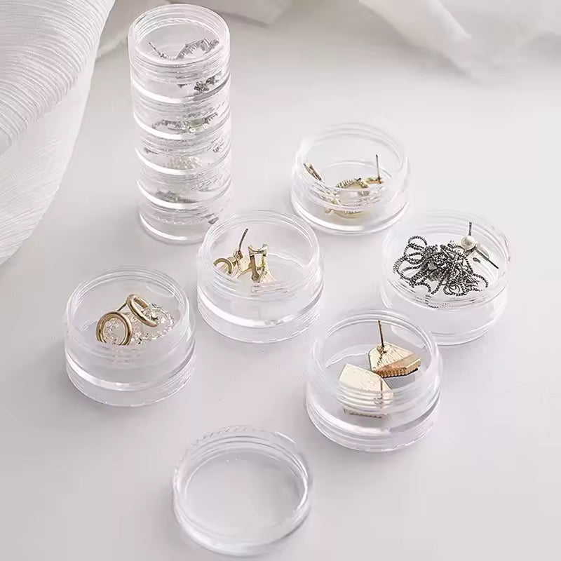 5 Layer Jewelry Storage Box Clear Organizer