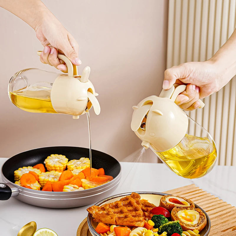 2-in-1 Oil Sprayer & Dispenser Bottle