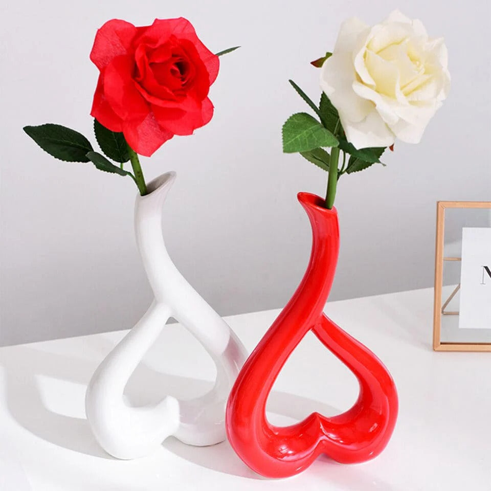 3D Heart Shape Flower Vase