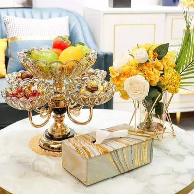 Rotating Acrylic  Dry Fruit Rack