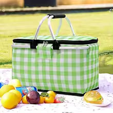 Large Foldable Picnic Basket with Handle