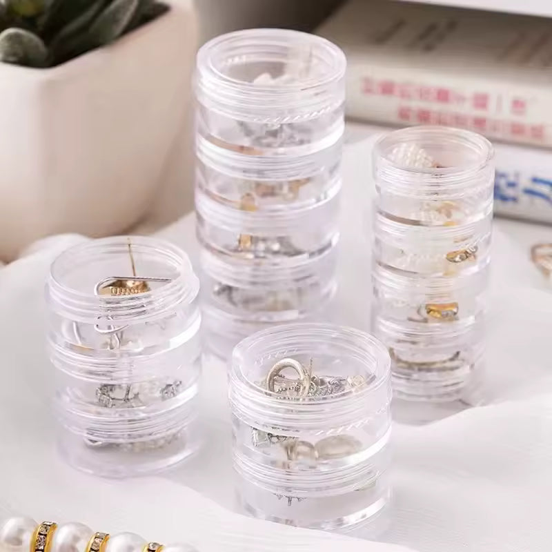 5 Layer Jewelry Storage Box Clear Organizer
