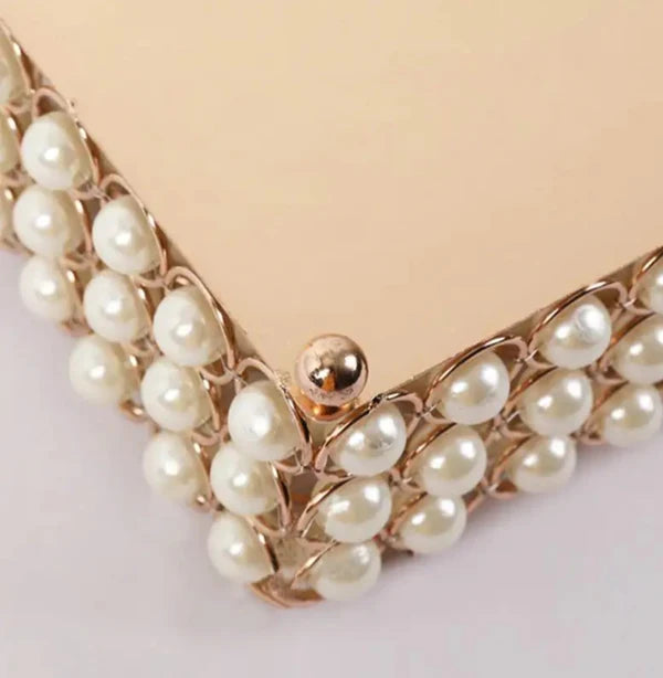 Pearl Tissue Box Elegant Decorative Holder for Home or Office
