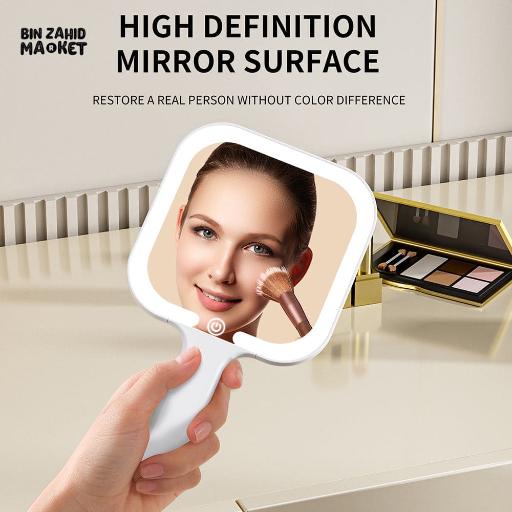 Rechargeable Smart Table LED Mirror Touch Screen