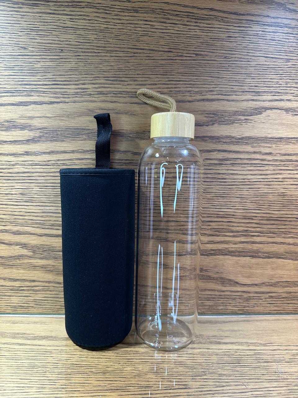 Plain Glass Bottle with Cover – 1000ml Capacity